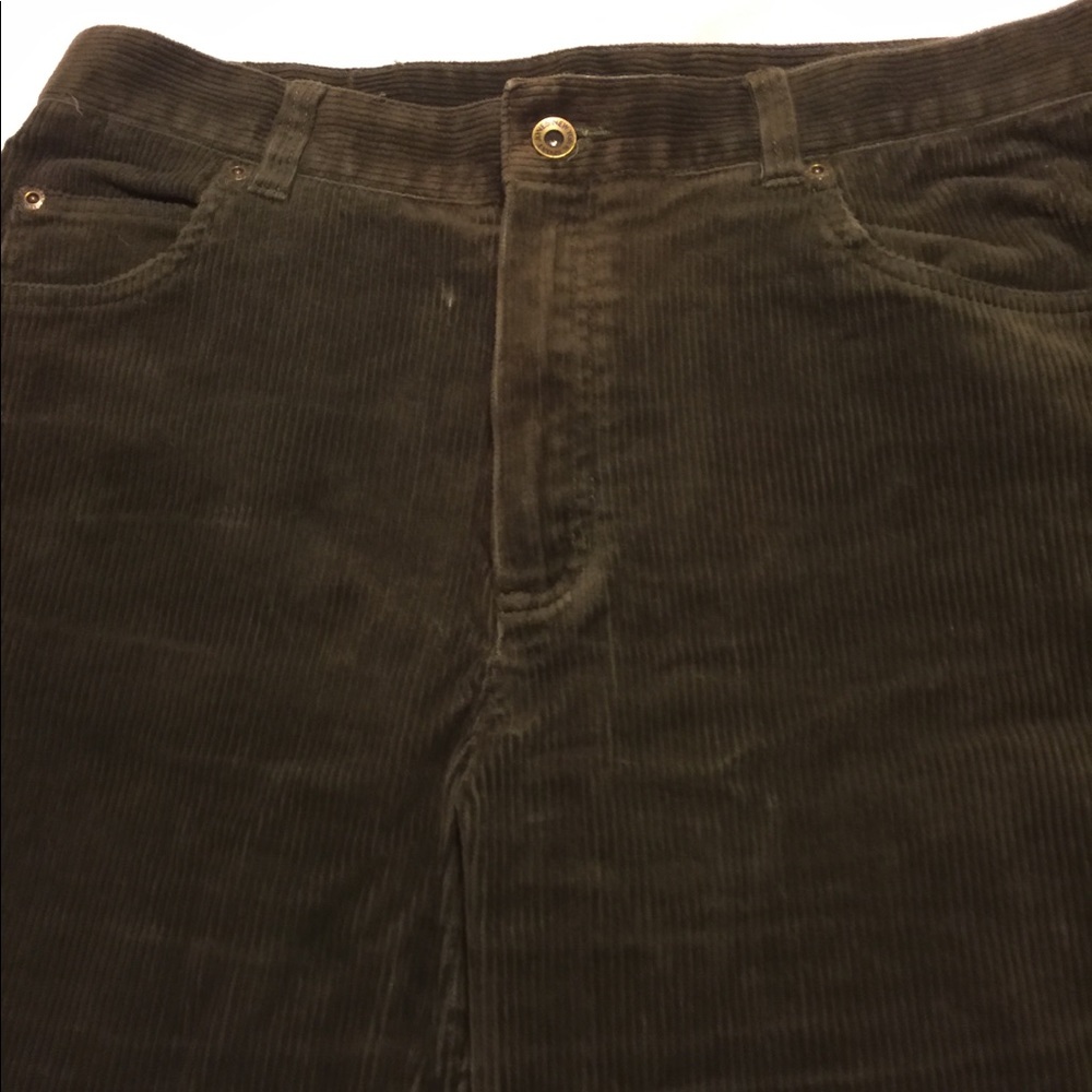 Woman Straight Leg Suede-like Corduroy Pants💫